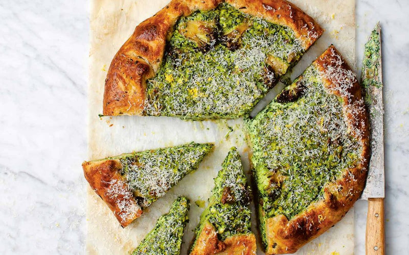 Effortless Eats : Broccoli, Asparagus, and Goat Cheese Galette