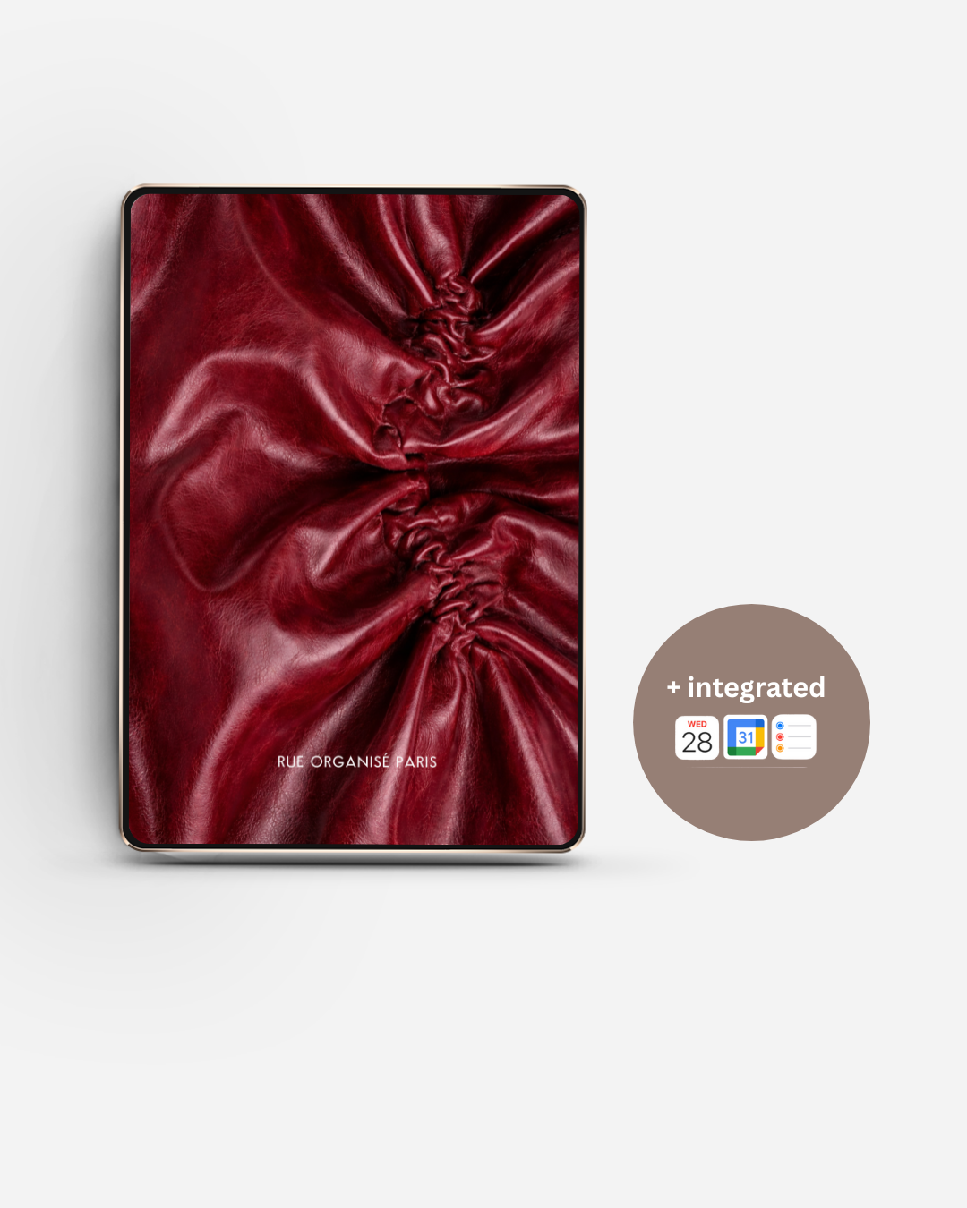 Burgundy Scrunched Leather- 2026 The Everything Personal Planner