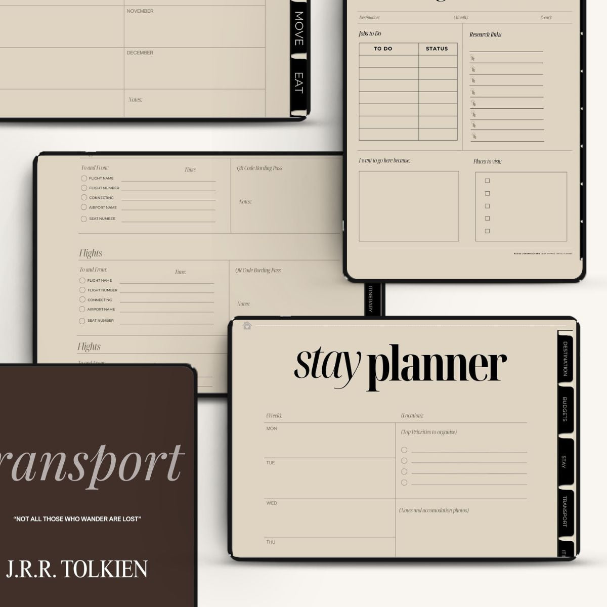 Bon Voyage Travel Planner & Journal