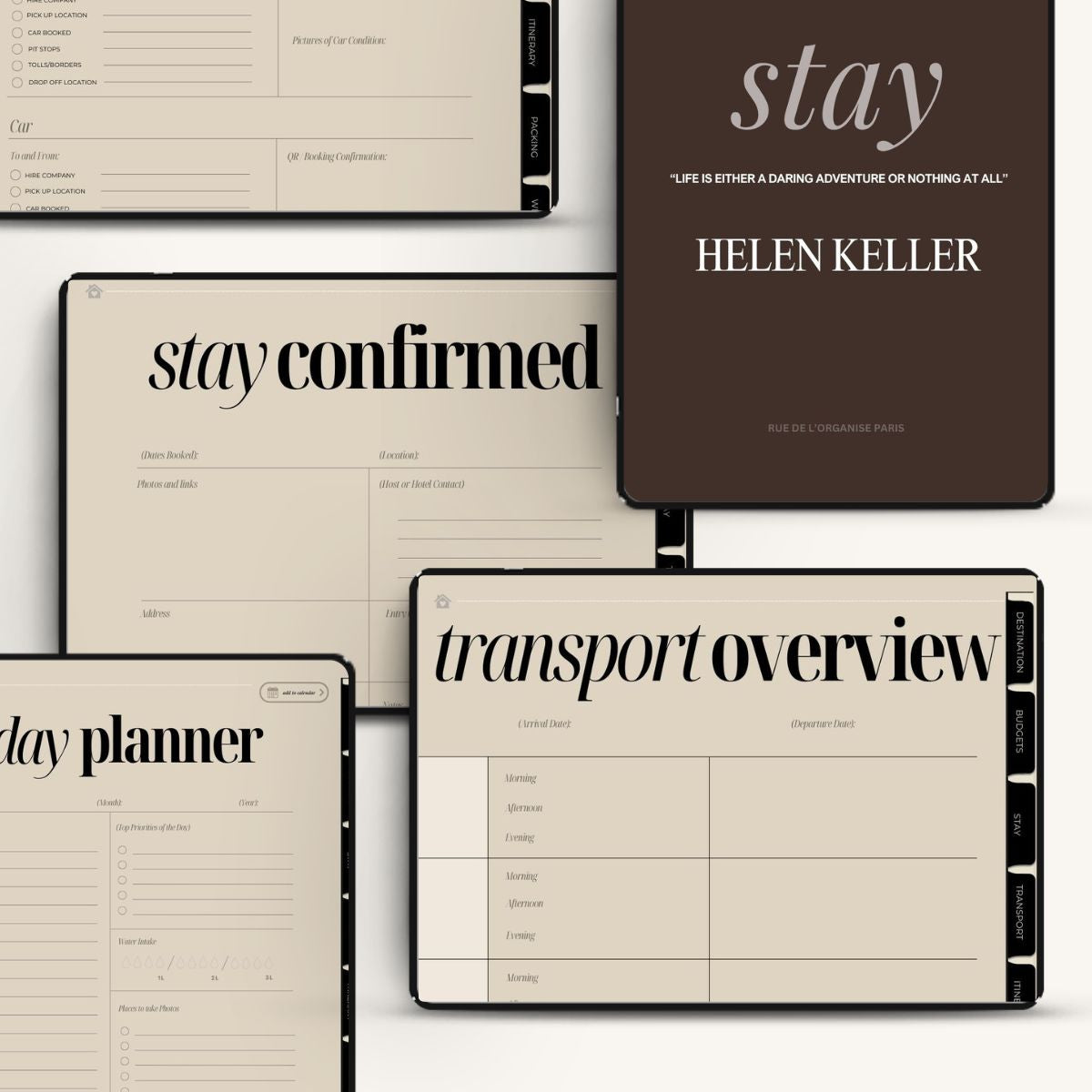 Bon Voyage Travel Planner & Journal